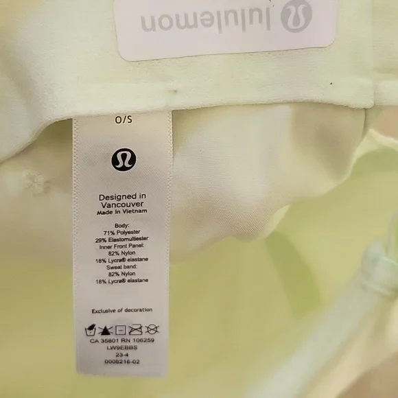 Lululemon Athletica Lime Green Cap - Picture 5 of 9